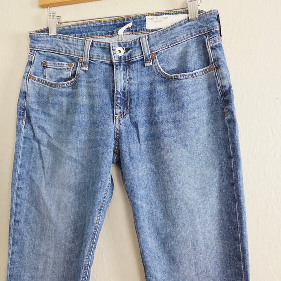 Rag & Bone New York Dre Low Rise Slim Boyfriend Skinny Jean Julienne - Picture 9 of 14